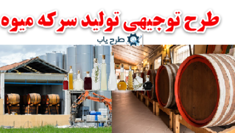 طرح توجیهی تولید سرکه