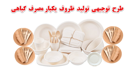 طرح توجیهی تولید ظروف یکبار مصرف گیاهی