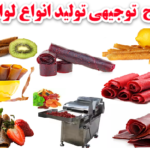 طرح توجیهی تولید لواشک میوه ها